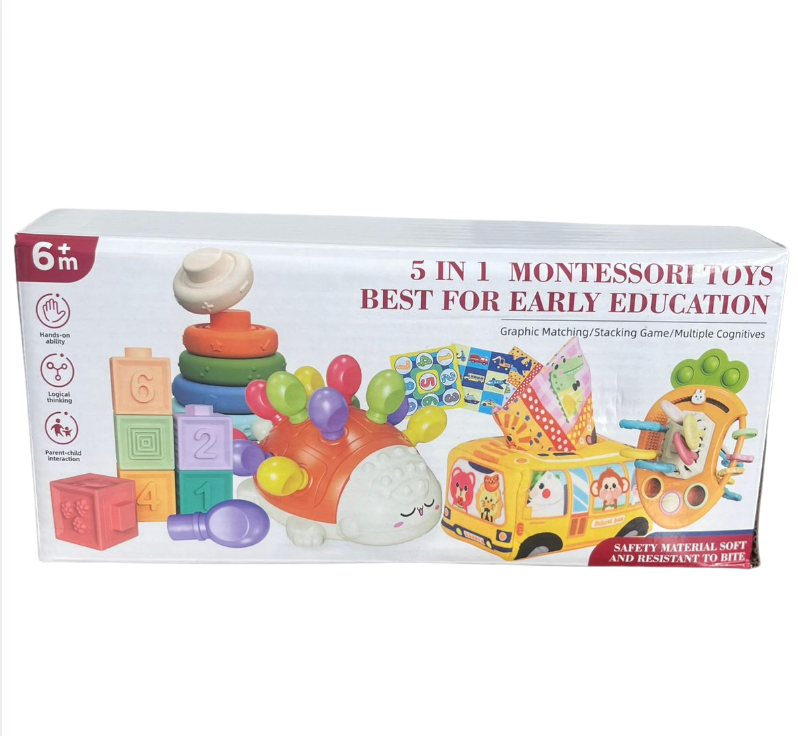 5 en 1 Montessori Estimulacion temprana