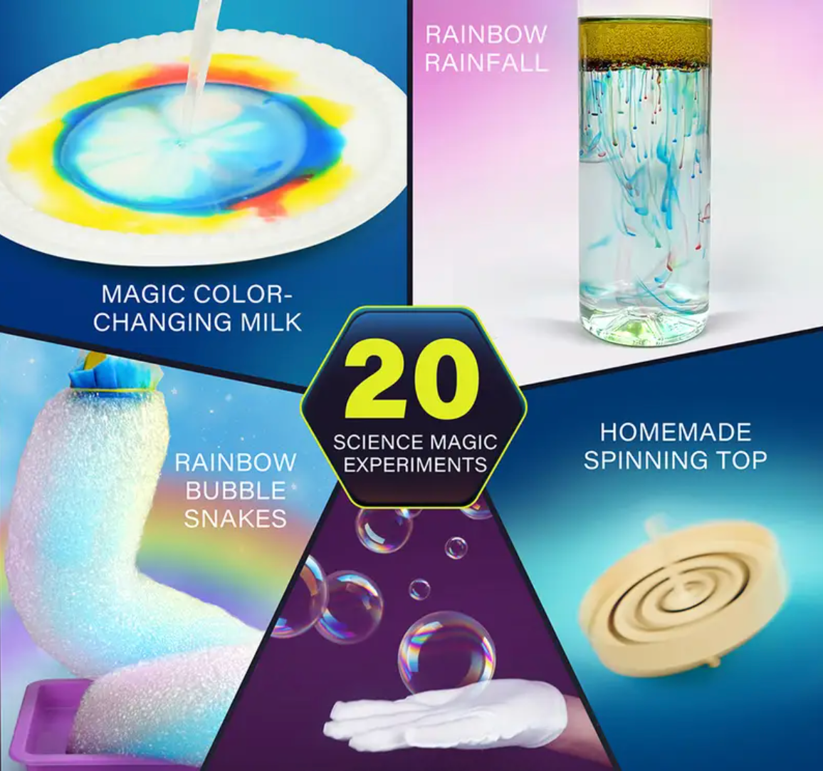 105 Science Experiments Kit – STEM Educational Toys for Kids, Magic Chemistry & Science Projects