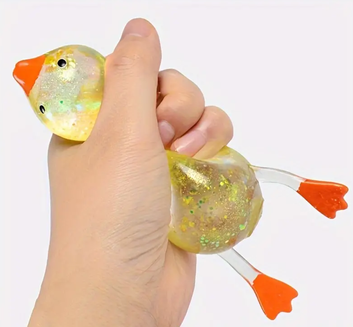 Maltose Duck Squeezing Toys – 4pcs Soft Fidget Toys & Halloween Party Gifts