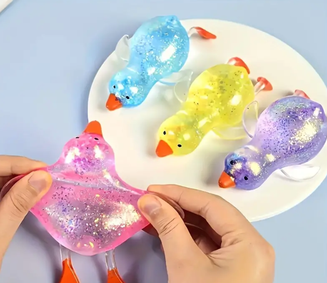 Maltose Duck Squeezing Toys – 4pcs Soft Fidget Toys & Halloween Party Gifts