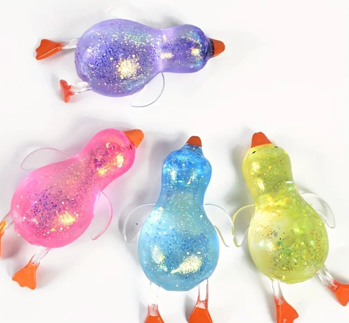 Maltose Duck Squeezing Toys – 4pcs Soft Fidget Toys & Halloween Party Gifts