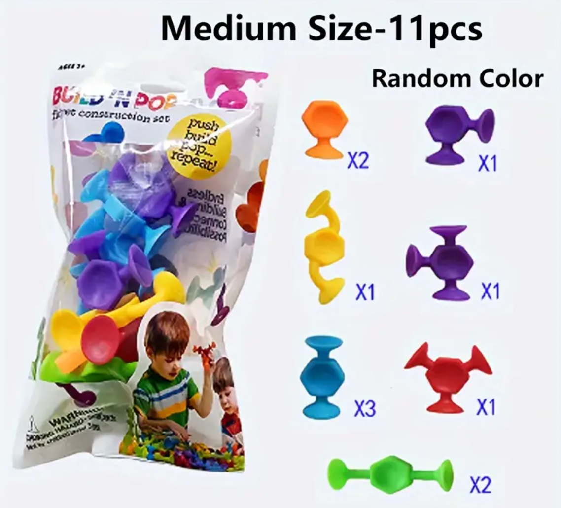 Build & Play Suction Cup Splicing Toys – Colorful STEM Construction Game for Kids & Parents