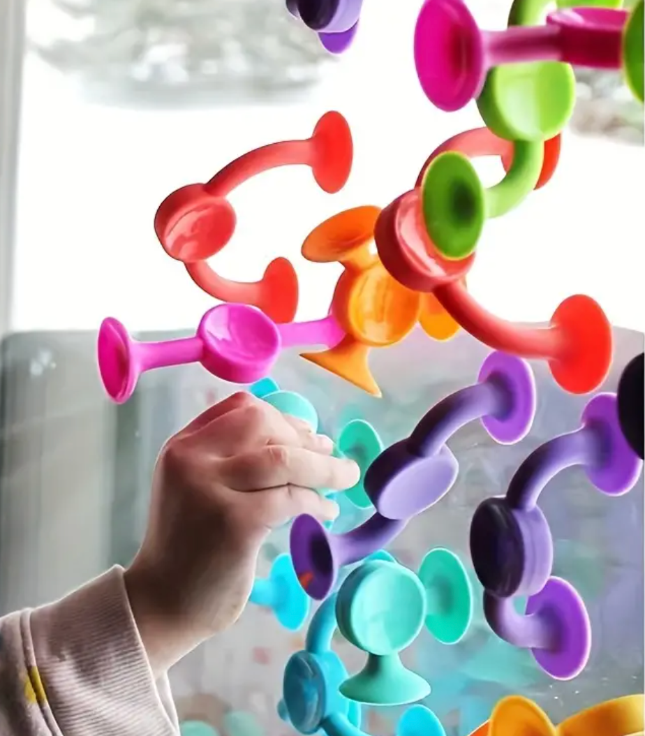 Build & Play Suction Cup Splicing Toys – Colorful STEM Construction Game for Kids & Parents