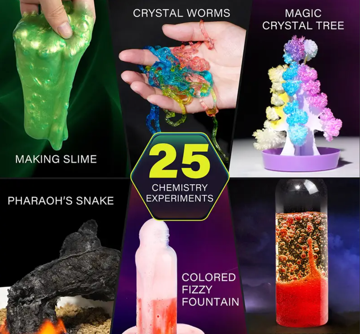 105 Science Experiments Kit – STEM Educational Toys for Kids, Magic Chemistry & Science Projects