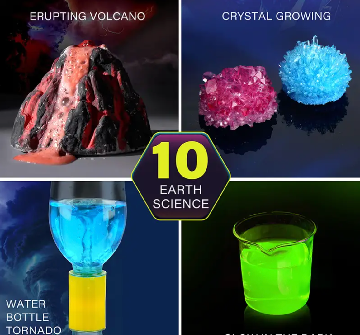 105 Science Experiments Kit – STEM Educational Toys for Kids, Magic Chemistry & Science Projects