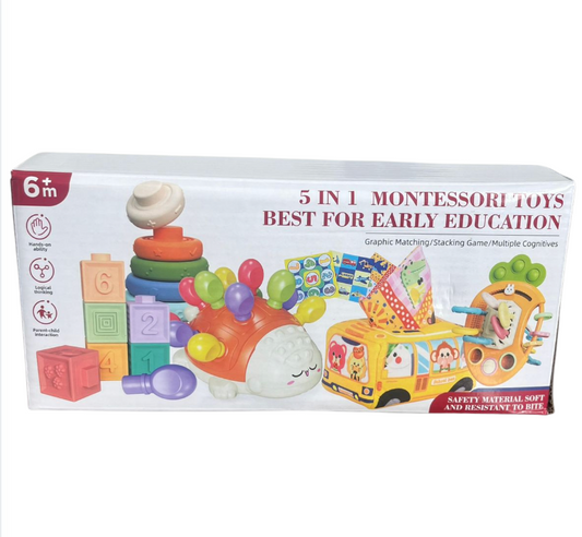 5 en 1  Montessori Estimulacion temprana